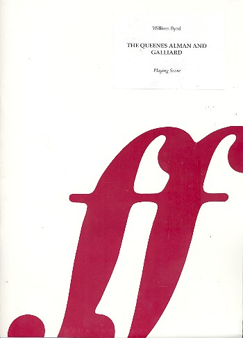 The Queenes Alman and Galliard  for 4 recorders (SATB)  score,  archive copy