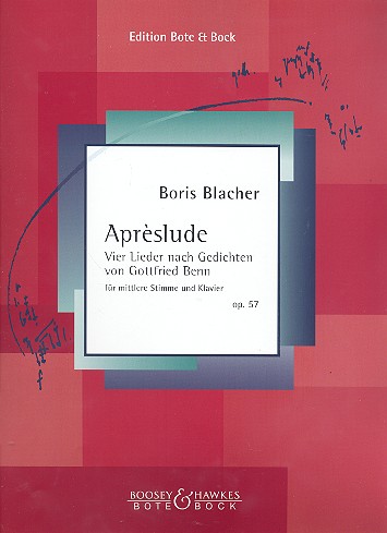 Aprèslude op.57  für Gesang (mittel) und Klavier  