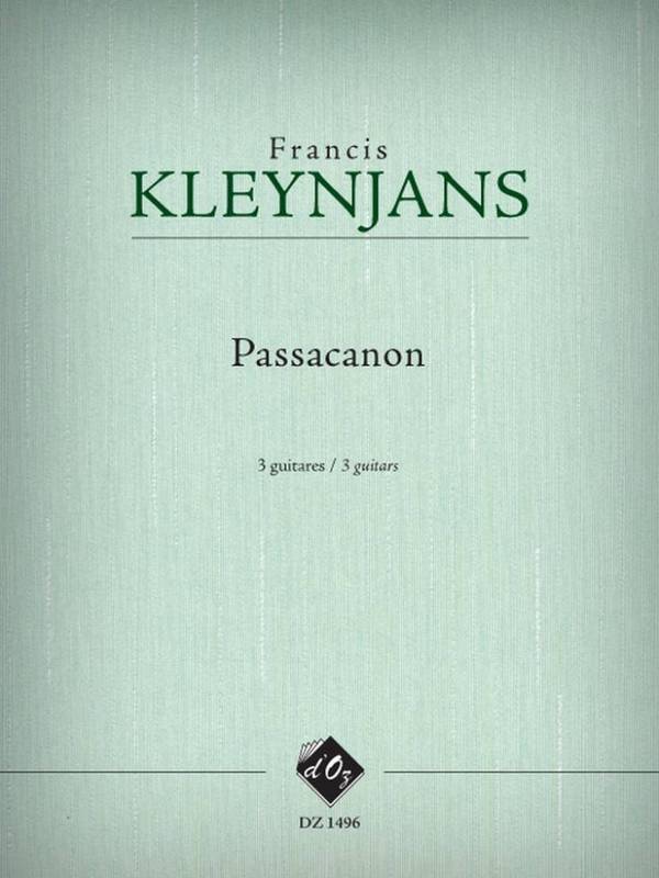 Passacanon op.260 pour 3 guitares  partition et parties  