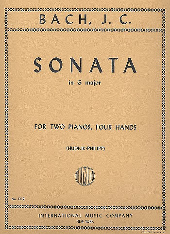 Sonate G-Dur&nbsp;&nbsp;für 2 Klavier zu 4 Händen&nbsp;&nbsp;2 Spielpartituren