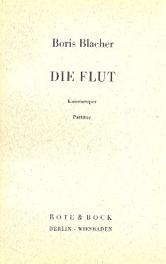Die Flut    Studienpartitur