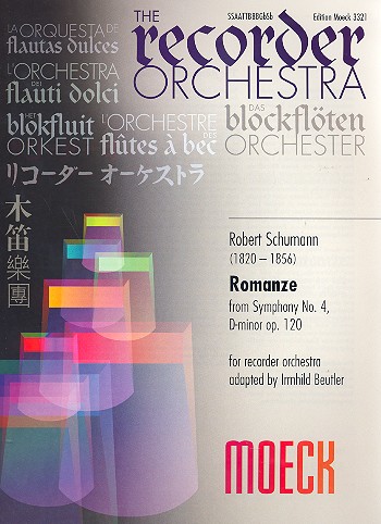 Romanze aus Sinfonie d-Moll Nr.4 op.120&nbsp;&nbsp;für Blockflöten-Ensemble&nbsp;&nbsp;Partitur und Stimmen