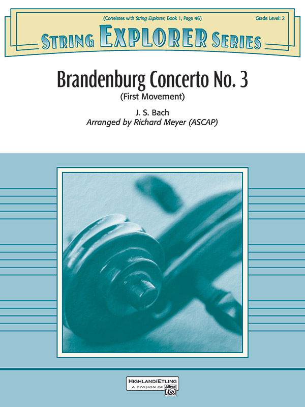 Brandenburg Concerto no.3 - first Movement&nbsp;&nbsp;for string orchestra&nbsp;&nbsp;score and parts (8-8-3--5-5-5)
