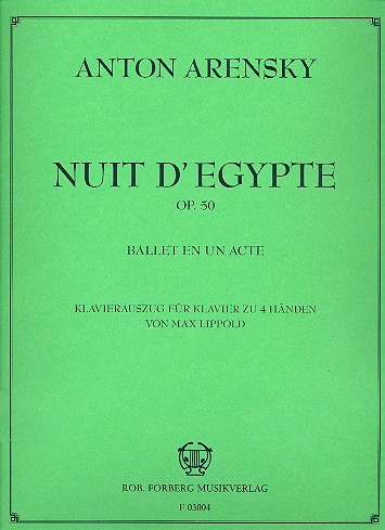 Nuit d'Egypte op.50  Klavierauszug  