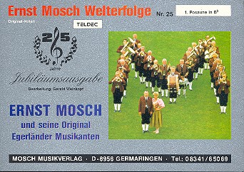 Ernst Mosch Welterfolge Band 25  für Blasorchester  Posaune 1 in B