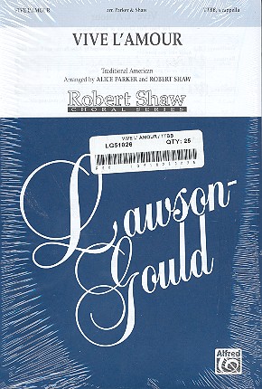 Vive l'amour for male chorus&nbsp;&nbsp;score&nbsp;&nbsp;