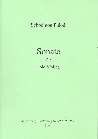 Sonate&nbsp;&nbsp;für Violine&nbsp;&nbsp;