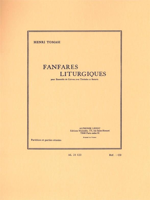 Fanfares litugiques pour ensemble&nbsp;&nbsp;de cuivres, timbales et batterie&nbsp;&nbsp;partition et parties