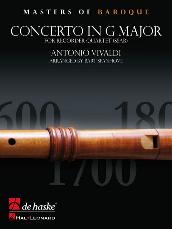 Concerto in G Major op.4,5&nbsp;&nbsp;for 4 recorders (SSAB)&nbsp;&nbsp;score and parts