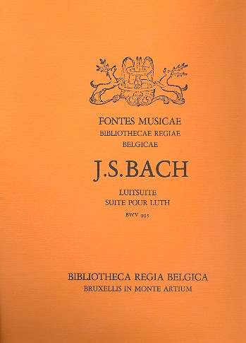 Suite BWV995 für Laute&nbsp;&nbsp;Reprint&nbsp;&nbsp;