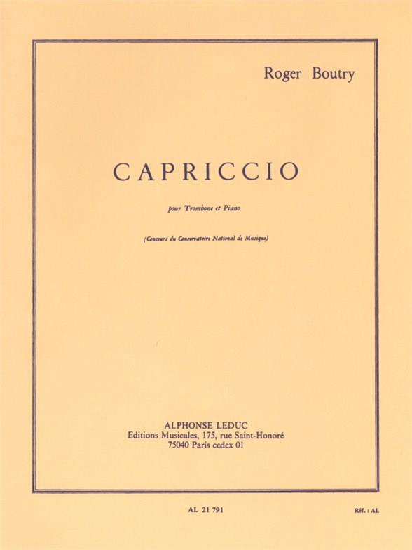 Capriccio pour trombone et piano    