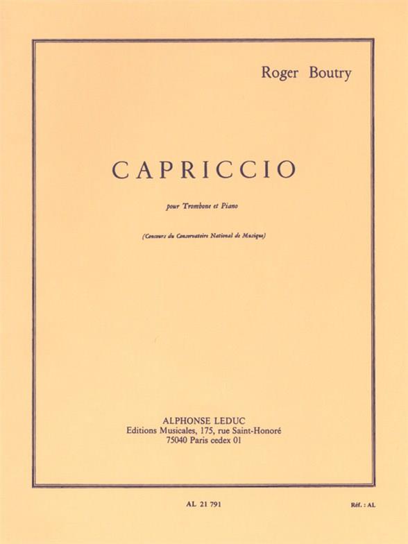 Capriccio pour trombone et piano&nbsp;&nbsp;&nbsp;&nbsp;