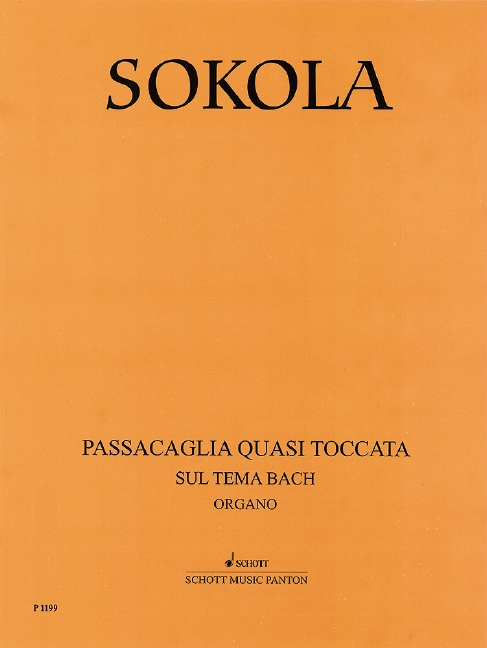 Passacaglia quasi Toccata Sul Tema Bach  für Orgel  