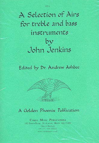 A Selection of Airs for treble and bass instrument  2 scores  