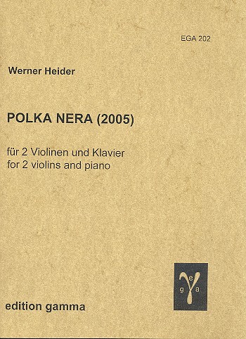 Polka nera  für 2 Violinen und Klavier  Stimmen