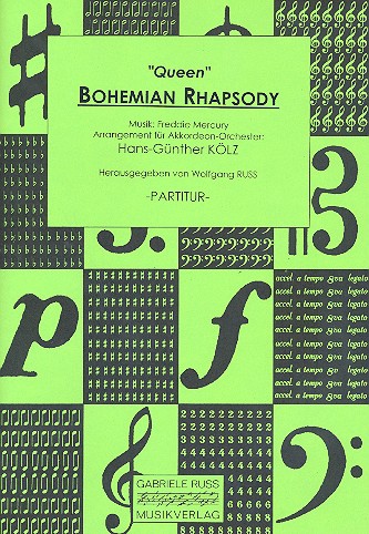 Bohemian Rhapsody  für Akkordeonorchester  Partitur