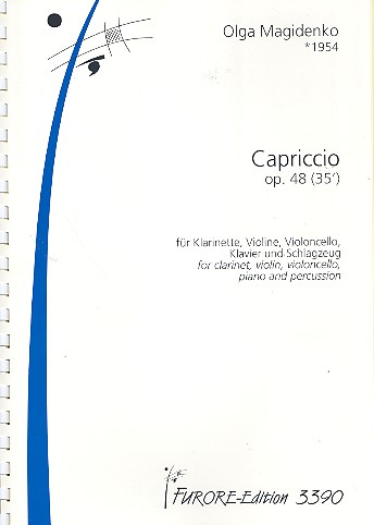 Capriccio op.48 für Klarinette, Violine,  Violoncello, Klavier und Percussion  Stimmen