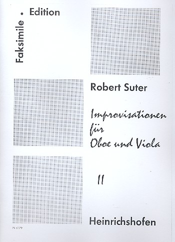 Improvisationen Band 2 für Oboe und Viola  Spielpartitur,  Faksimile  