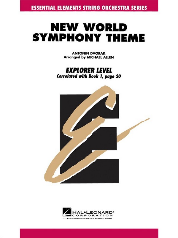 Theme from New World Symphony&nbsp;&nbsp;for string orchestra&nbsp;&nbsp;score and parts (8-8-4-4-4)