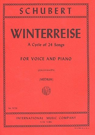 Winterreise op.89 D911&nbsp;&nbsp;for medium voice and piano&nbsp;&nbsp;