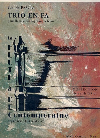 Trio en fa pour 3 flûtes à bec soprano  (ténor)  partition et parties