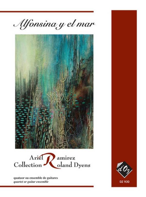Alfonsina y el mar pour 4 guitares (ensemble)&nbsp;&nbsp;partition et parties&nbsp;&nbsp;