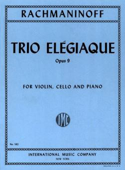 Trio elégiaque op.9  for violin, cello and piano  parts