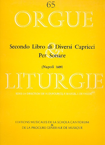 Secondo libro di diversi capricci per sonare   per organo  
