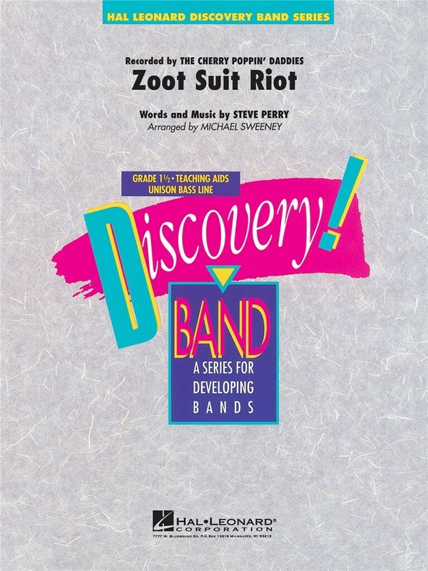 Zoot Suite Riot for concert band  score and parts  