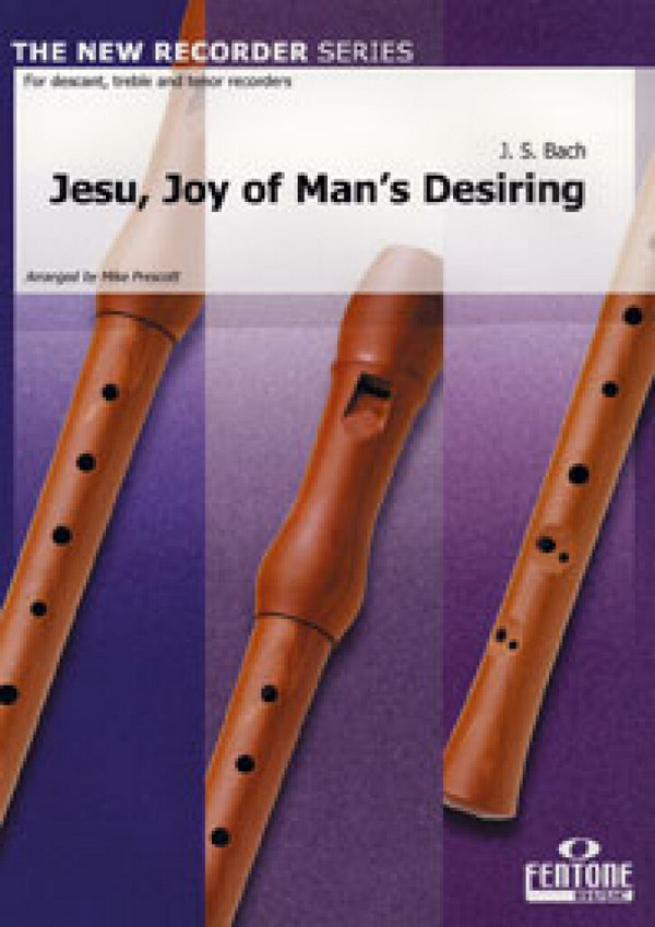 Jesu Joy of Man's Desiring  for 5 recorders (SAATT)  score and parts