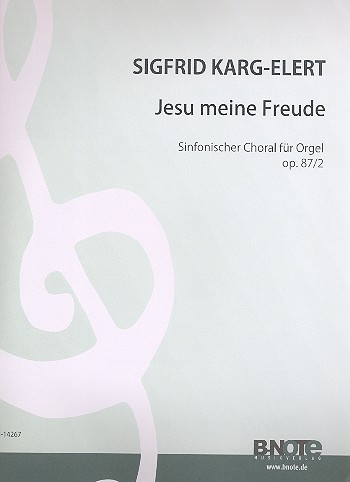Jesu meine Freude op. 87,2&nbsp;&nbsp;für Orgel&nbsp;&nbsp;