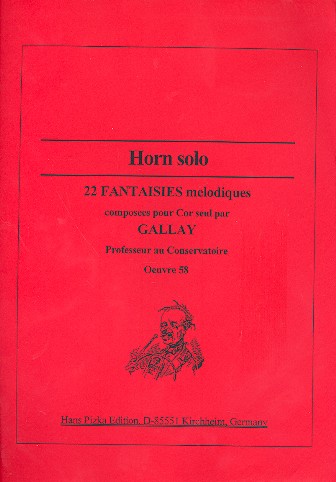 22 Fantaisies melodiques op.58  pour cor  