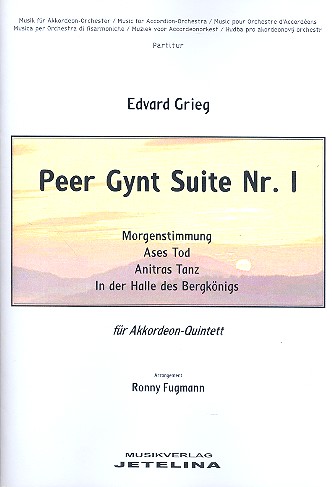 Peer Gynt Suite Nr.1 für 5 Akkordeons