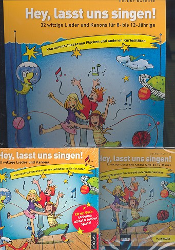 Hey lasst uns singen!  (Liederbuch (+CD) +Playback-CD +Lieder-CD)  Paket