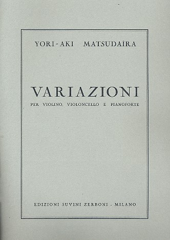 Variazioni  per violino, violoncello e pianoforte  parti