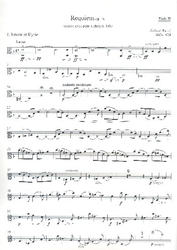 Requiem op.48&nbsp;&nbsp;für Soli, gem Chor und Kammerorchester&nbsp;&nbsp;Viola 2