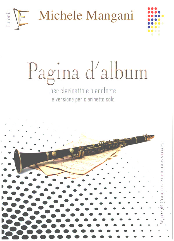 Pagina d'album (+Audio Download)  per clarinetto e pianoforte e versione per   clarinette solo