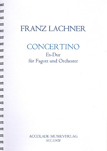 Concertino Es-Dur  für Fagott und Orchester  Partitur