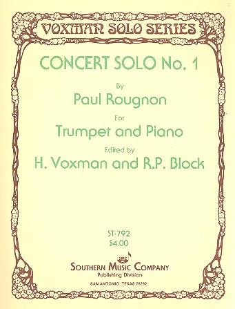 Concert solo no.1 for trumpet and piano&nbsp;&nbsp;&nbsp;&nbsp;