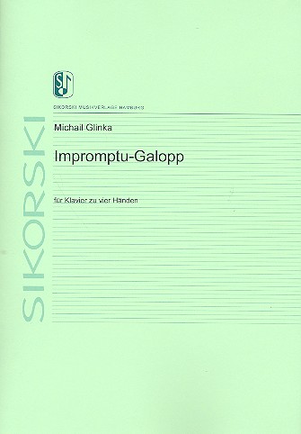 Impromptu-Galopp  für Klavier zu 4 Händen  Spielpartitur,  Archivkopie