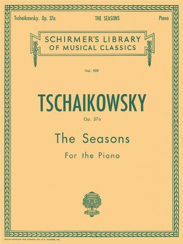 The Seasons op.37a&nbsp;&nbsp;for piano&nbsp;&nbsp;