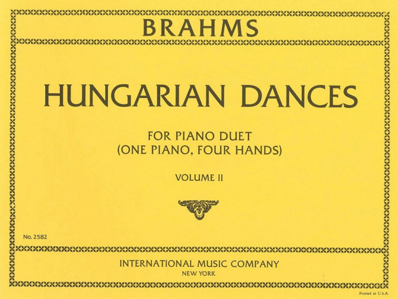 Ungarische Tänze Band 2 (Nr.11-21)&nbsp;&nbsp;für Klavier zu 4 Händen&nbsp;&nbsp;Spielpartitur