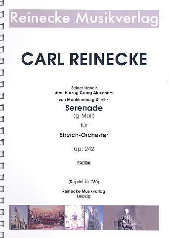Serenade g-Moll op.242  für Streichorchester  Partitur