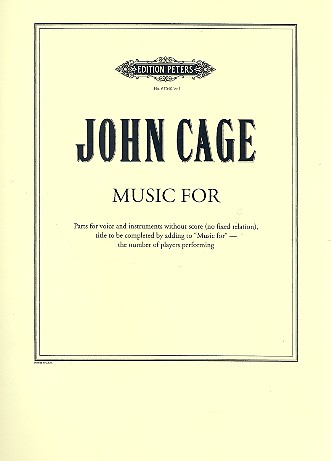 Music for  for voice and instruments  Violin 1