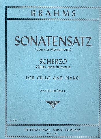 Sonatensatz op.posth.&nbsp;&nbsp;für Violoncello und Klavier&nbsp;&nbsp;