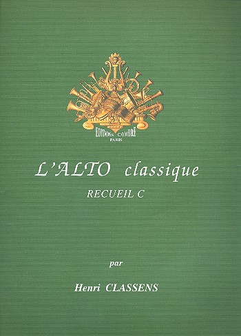 L'alto classique vol.C&nbsp;&nbsp;pour alto et piano&nbsp;&nbsp;