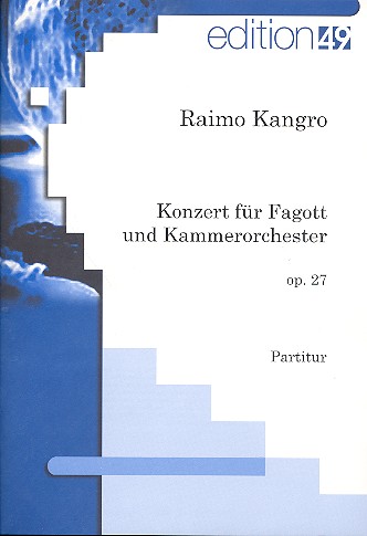 Konzert op.27 für Fagott und  Kammerorchester  Partitur