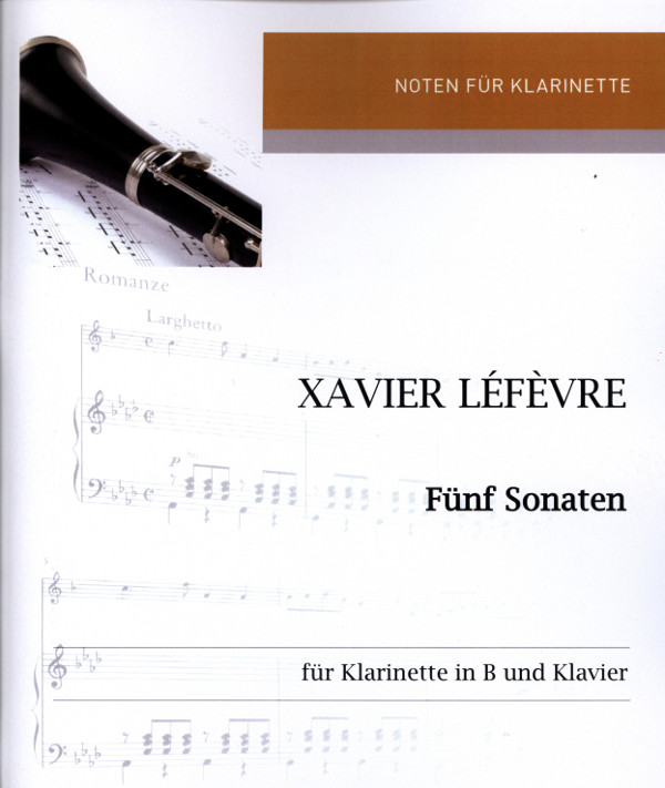 5 Sonaten  für Klarinette und Klavier  
