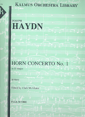 Concerto in D Major no.1 Hob.VIId:3  for horn and orchestra  score