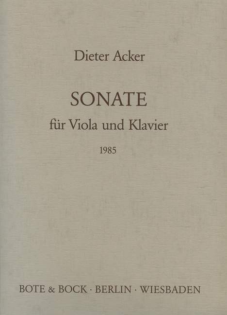 Sonate  für Viola und Klavier  
